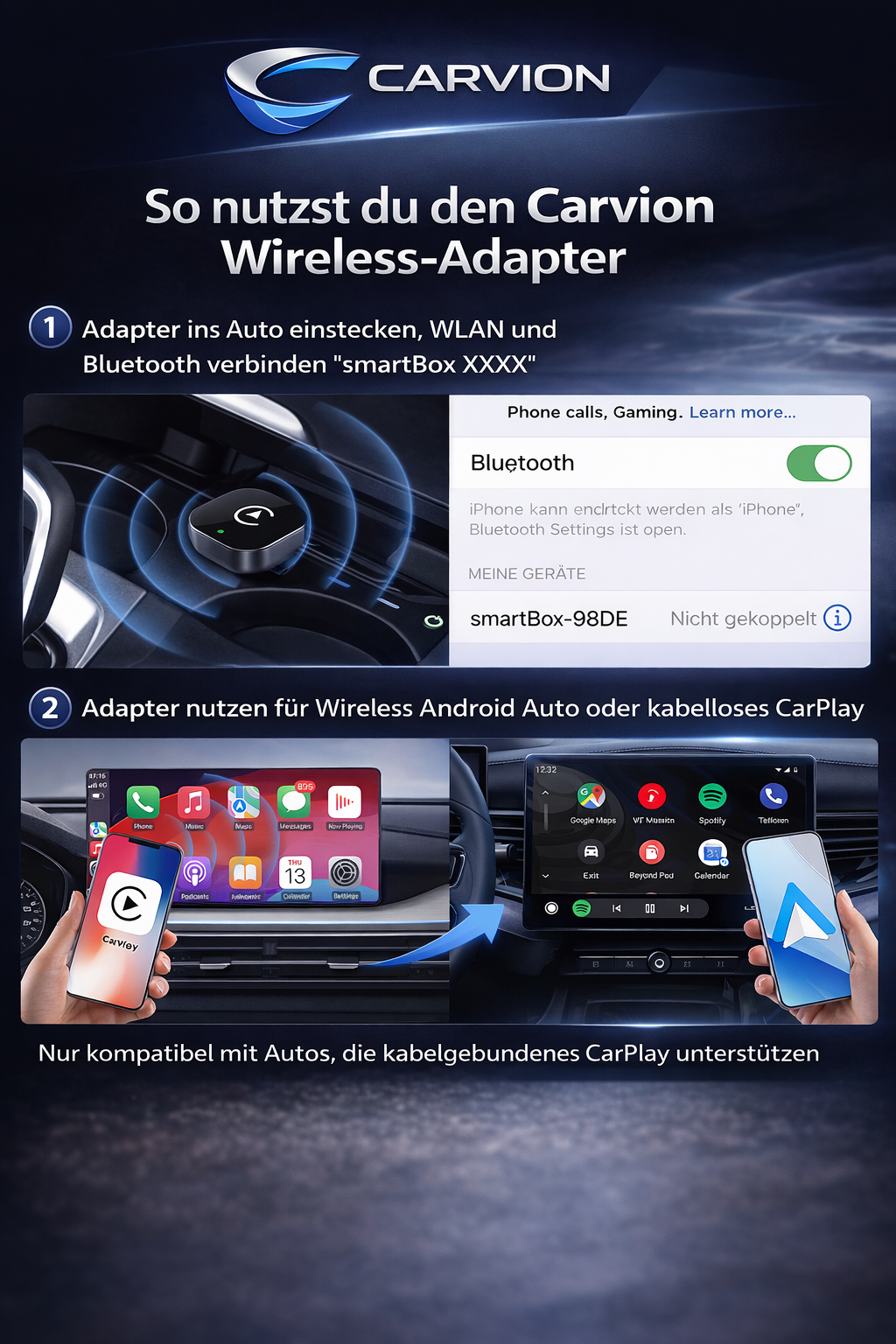Carvion Wireless CarPlay Adapter